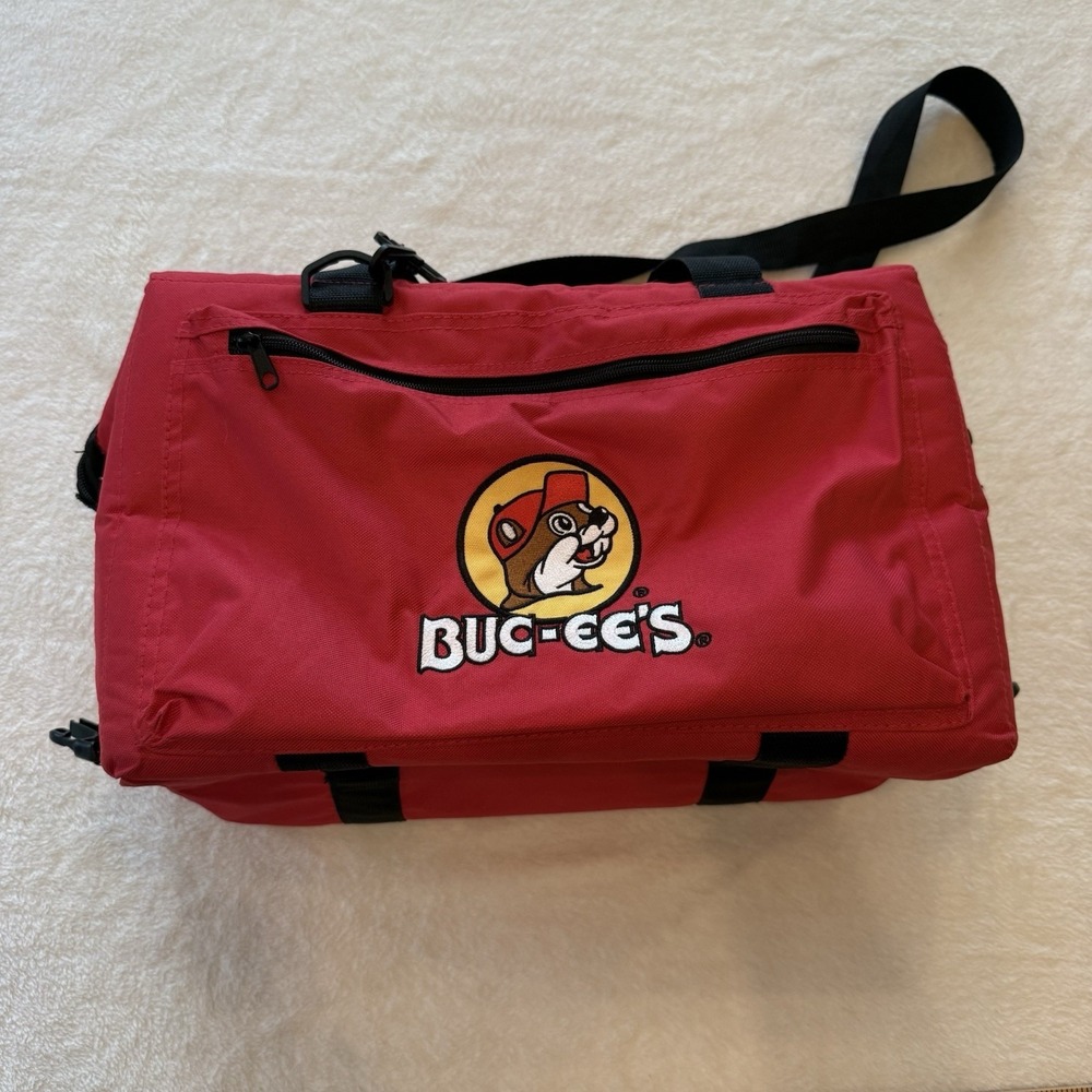 Buc-ees Insulated Cooler Canvas Bag 24 Cans Beer Soda Bag Bucees Logo Travel